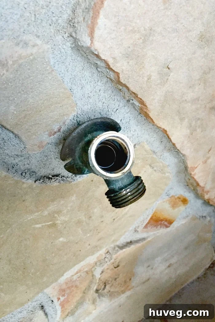 removing the old valve stem