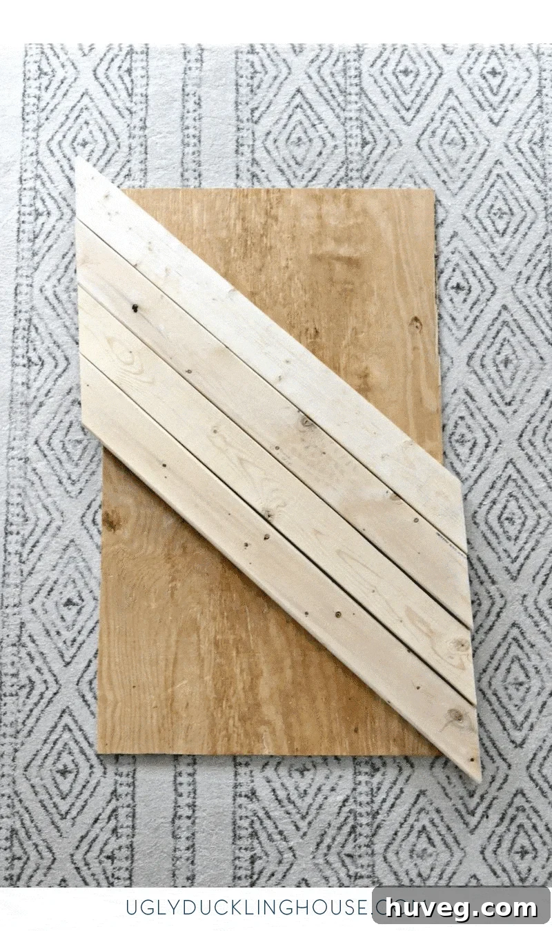 Assembling the scrap wood coffee table top with 2x4s cut at 45-degree angles, showing the swift progress.