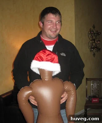 Another comical White Elephant gift, perhaps a bizarre gadget or an intentionally silly item, prompting laughter and amusement from party-goers.