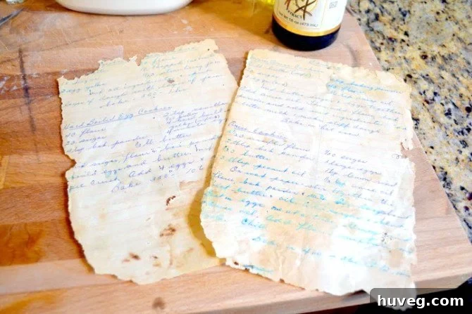 great grannys handwritten cookie recipes