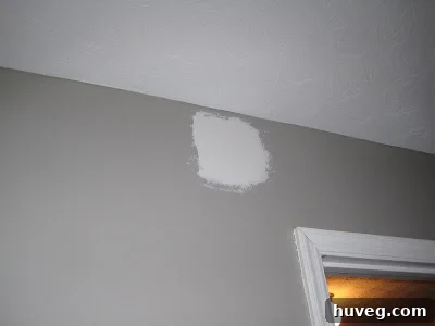 A freshly installed placeholder light fixture in a ceiling, now controlled by a wall switch.