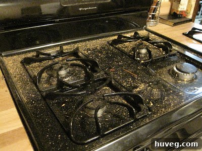 Kitchen mess during renovation