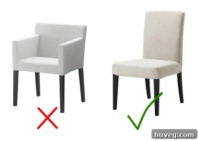 Elegant IKEA Dining Chairs Complementing a New Table