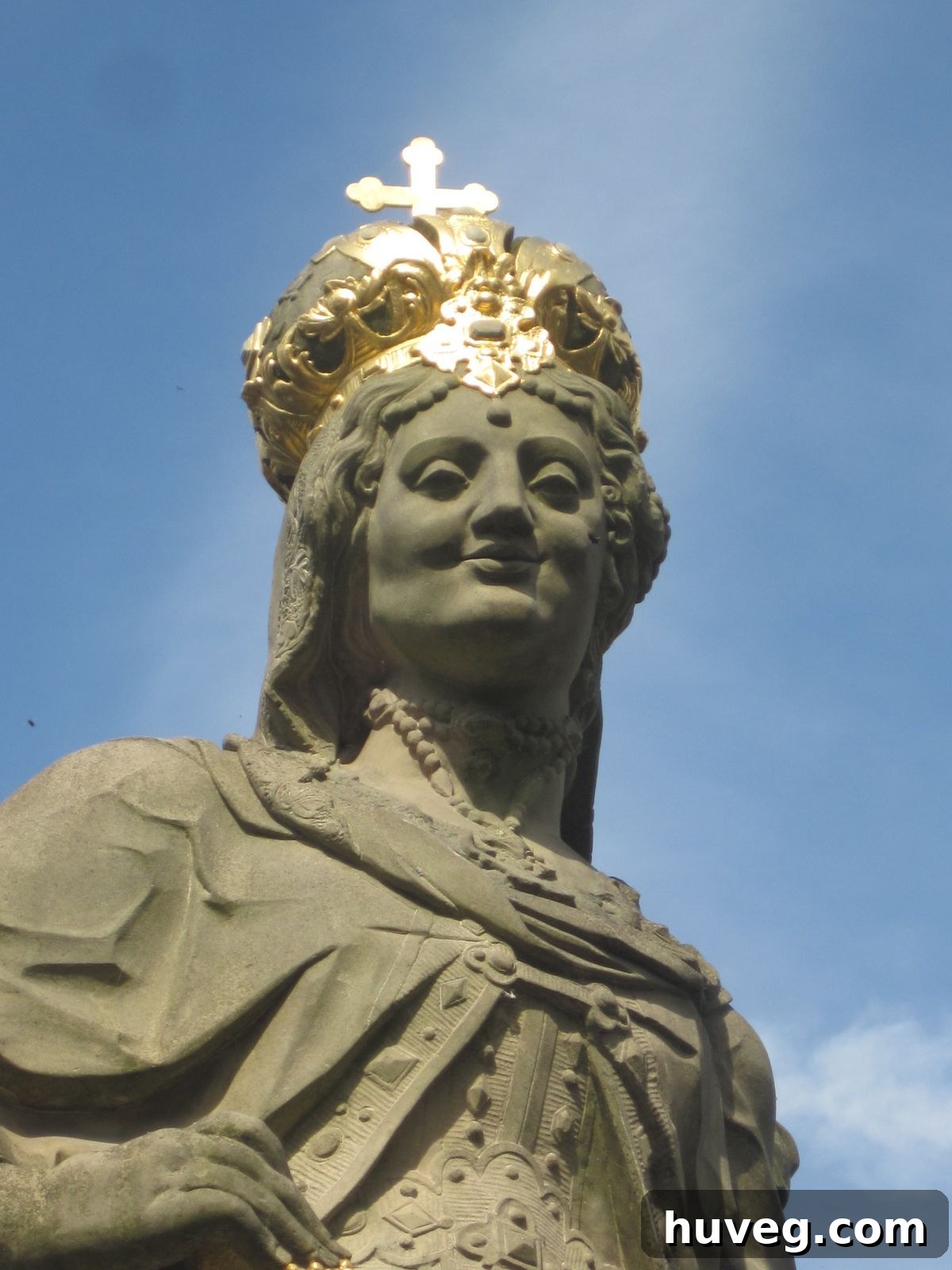 Historic statue in a public square