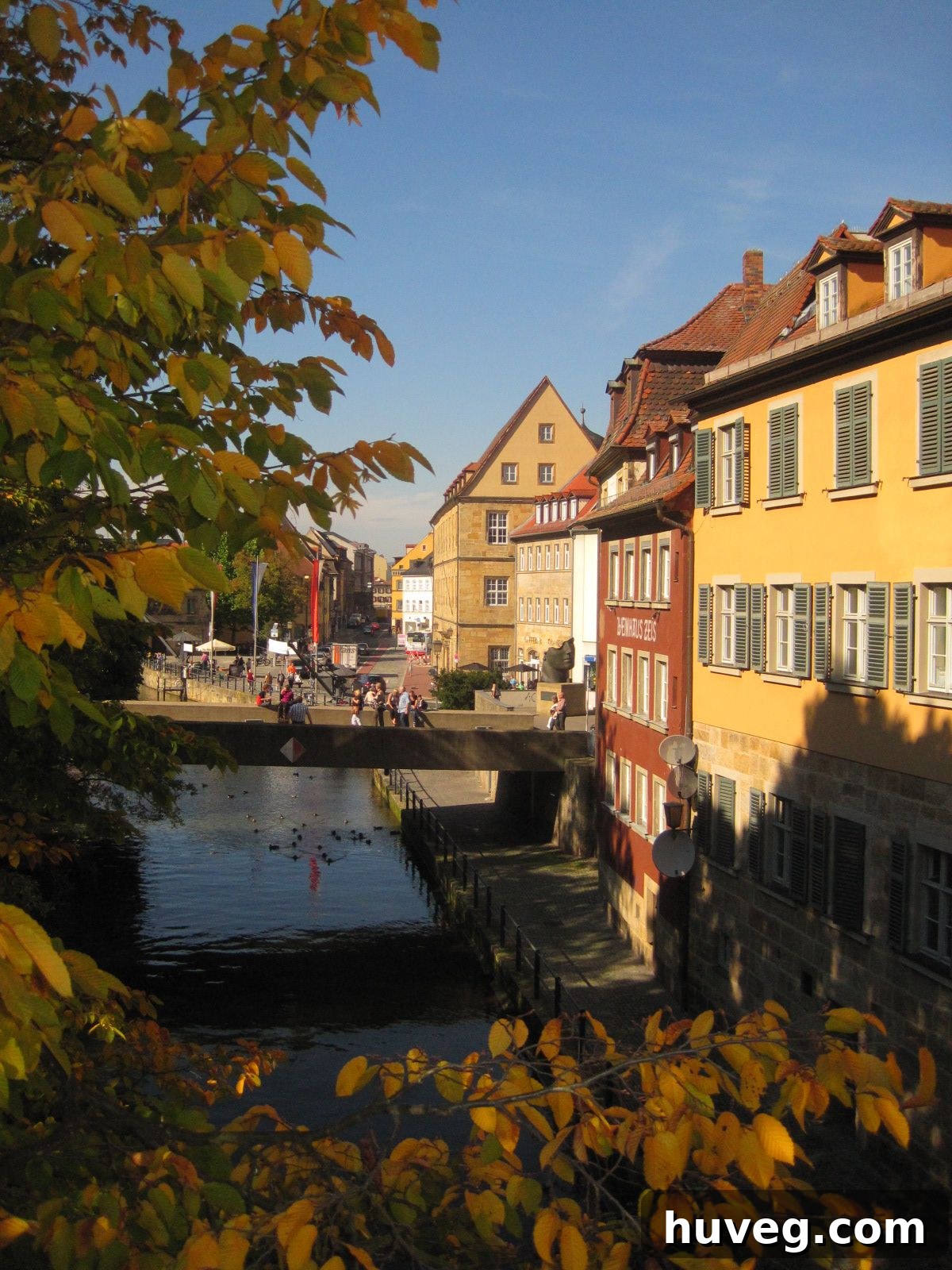 Panoramic view of Bamberg with its historic buildings and river