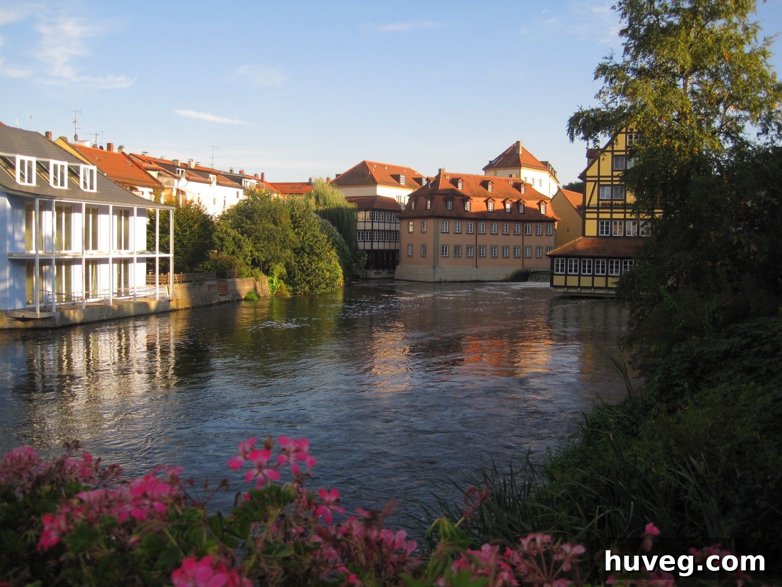 View over a historic bridge in Bamberg, Germany