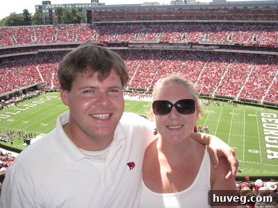 Scott and his sister Brooke, enjoying the game day atmosphere together.