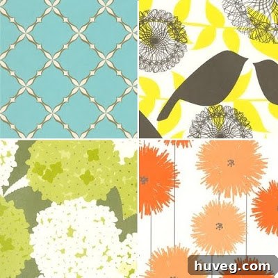 Snow & Graham patterned gift wrap: Grace, Sola Flora, Pom Pom, Hydrangea