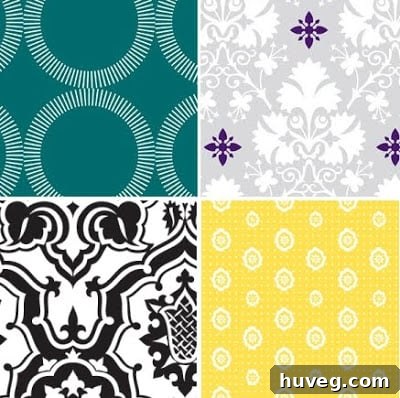 Erin Ruth patterned gift wrap: Charlotte, Tori, Alecia, Jacqueline
