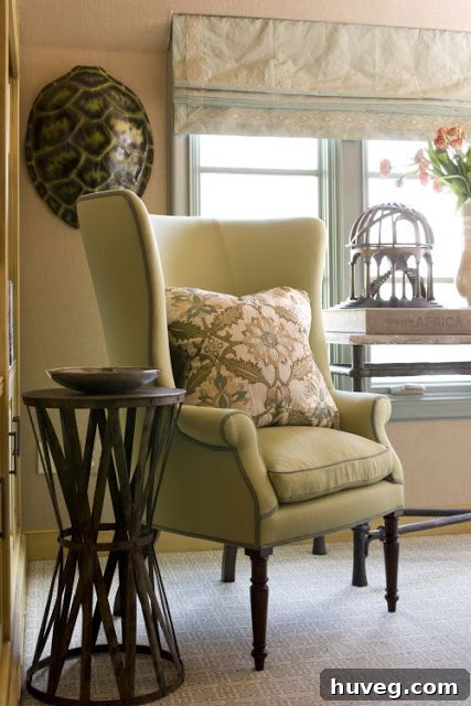 A stylish turquoise side table serving as a focal point in a modern living room. The vibrant color adds a playful yet sophisticated touch.