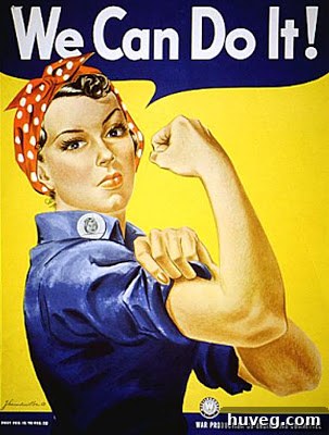 Rosie the Riveter poster symbolizing empowerment and DIY spirit