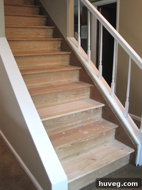 Repaired Missing Step on Upstairs Staircase