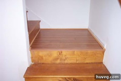 Spacious Stair Landing in a Residential Home