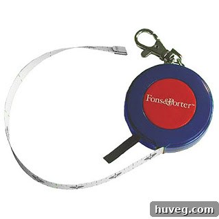 Compact measuring tape, essential for decor shopping