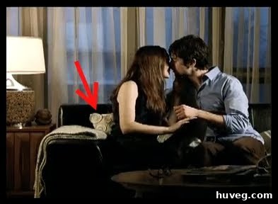Crate and Barrel Layla pillow making a surprising appearance in a Dentine Ice commercial, illustrating its broad appeal and widespread use across various advertising campaigns.