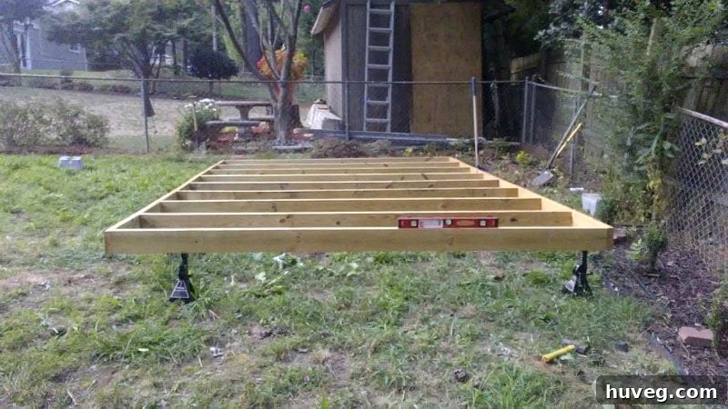 Building and Trying to Level Out the Bottom Frame