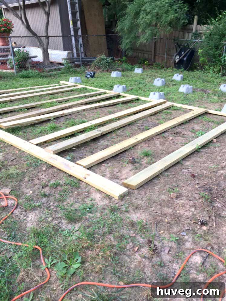 Pub Shed Build - Foundation Frame