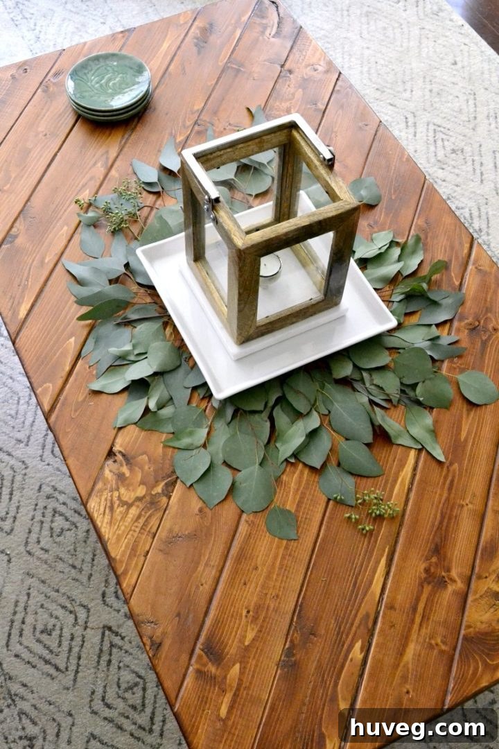 simple fall coffee table