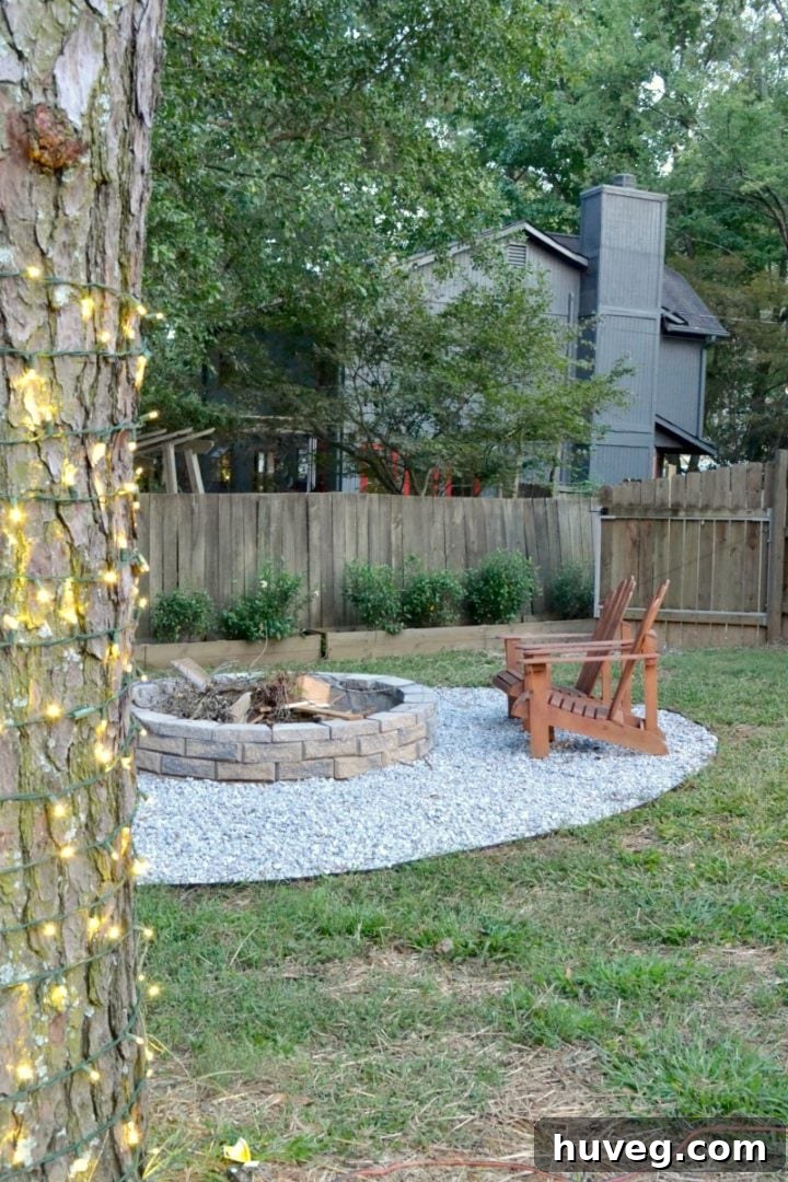 fall home tour bonfire pit