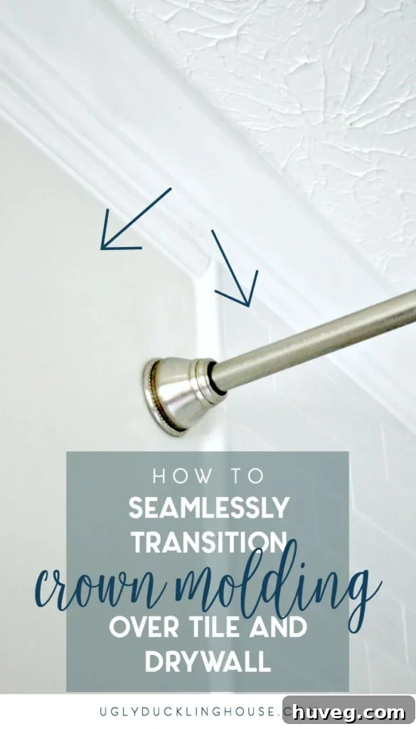 How to Seamlessly Transition Crown Molding Over Tile and Drywall
