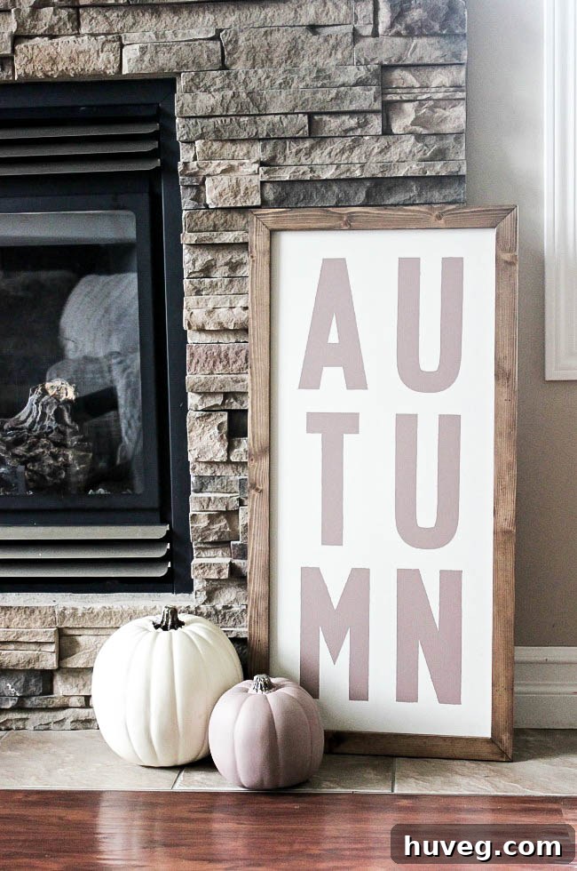 Clever Reversible Wood Sign DIY by Lindi, offering dual seasonal decor for fall and holidays