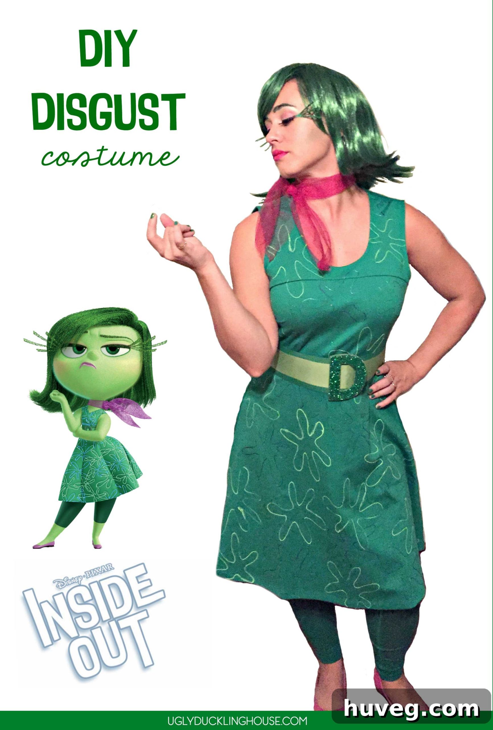 DIY Inside Out Disgust Costume - Perfect for Halloween and Cosplay