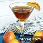Spiced Pear Manhattan, a cozy fall cocktail