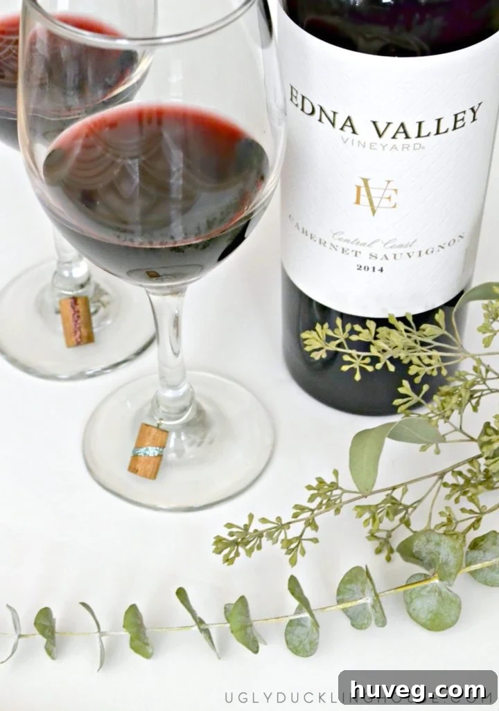 wine charms and EVV wine - UDH