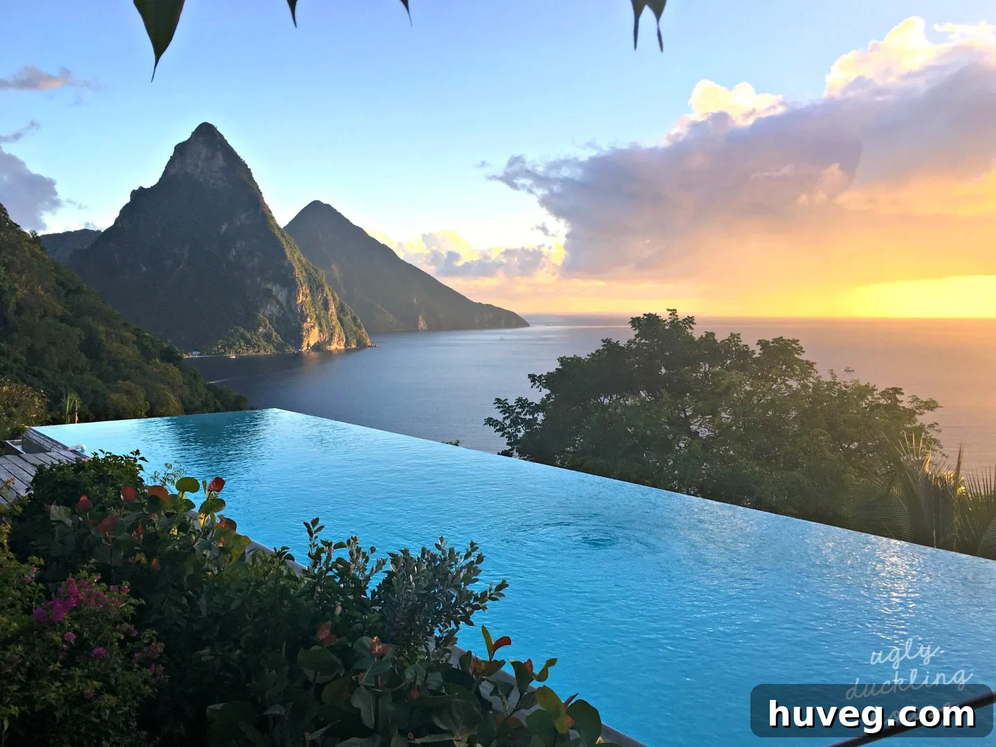 Sunset in Saint Lucia - ugly duckling house