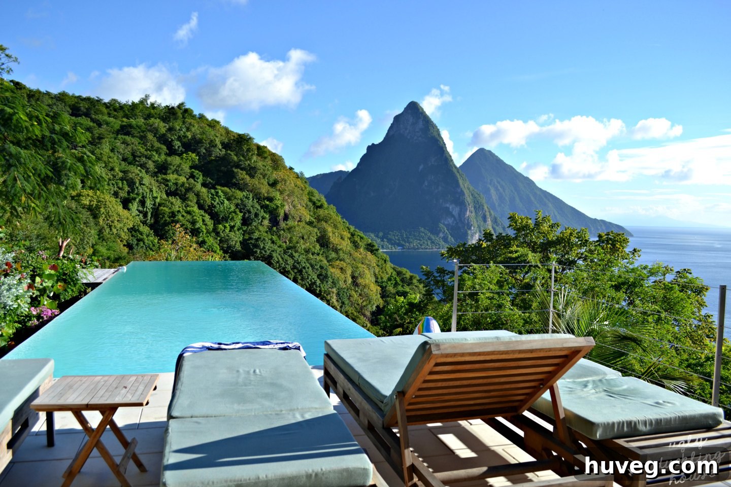 St Lucia view from villa