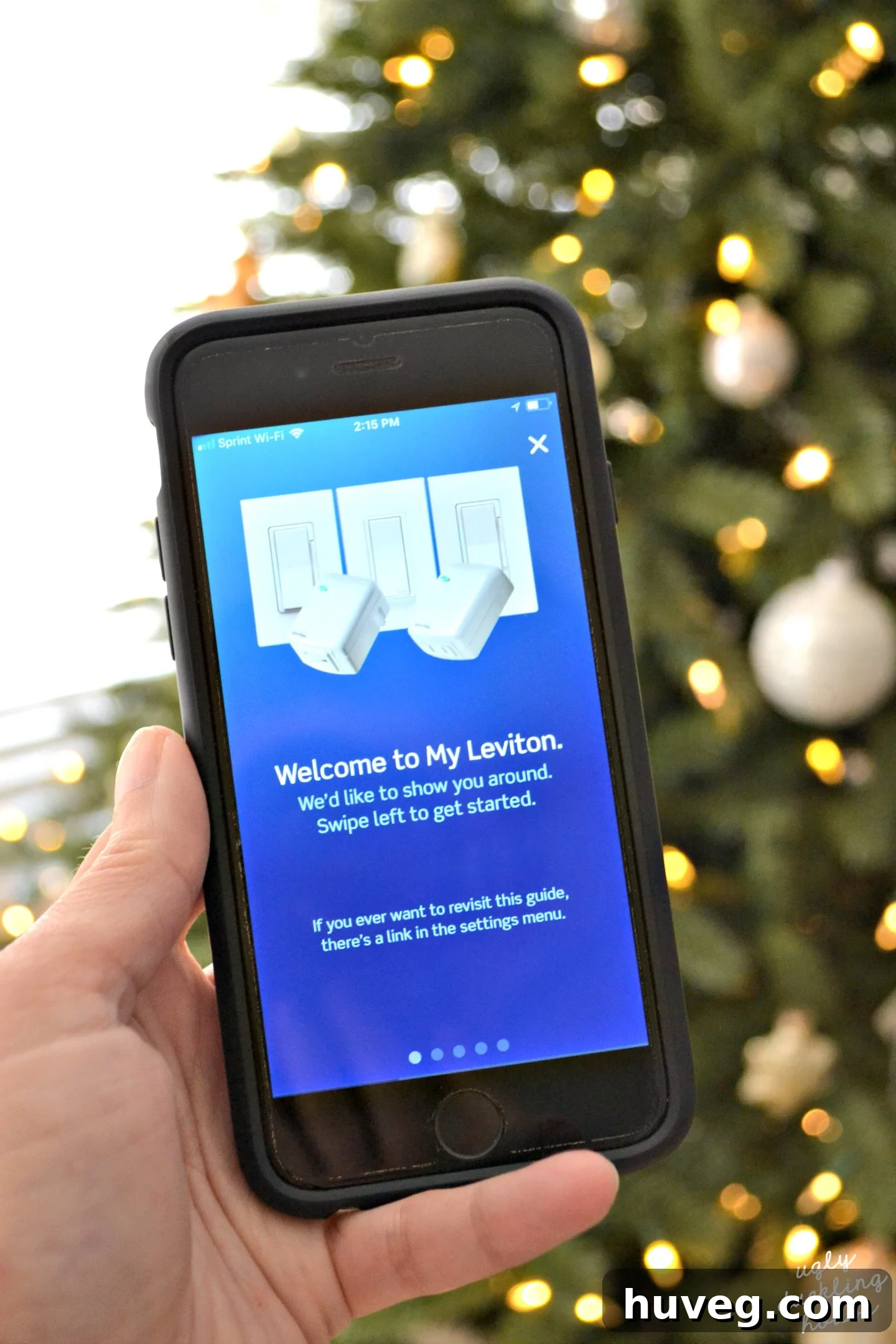 Using Leviton app to control lighting