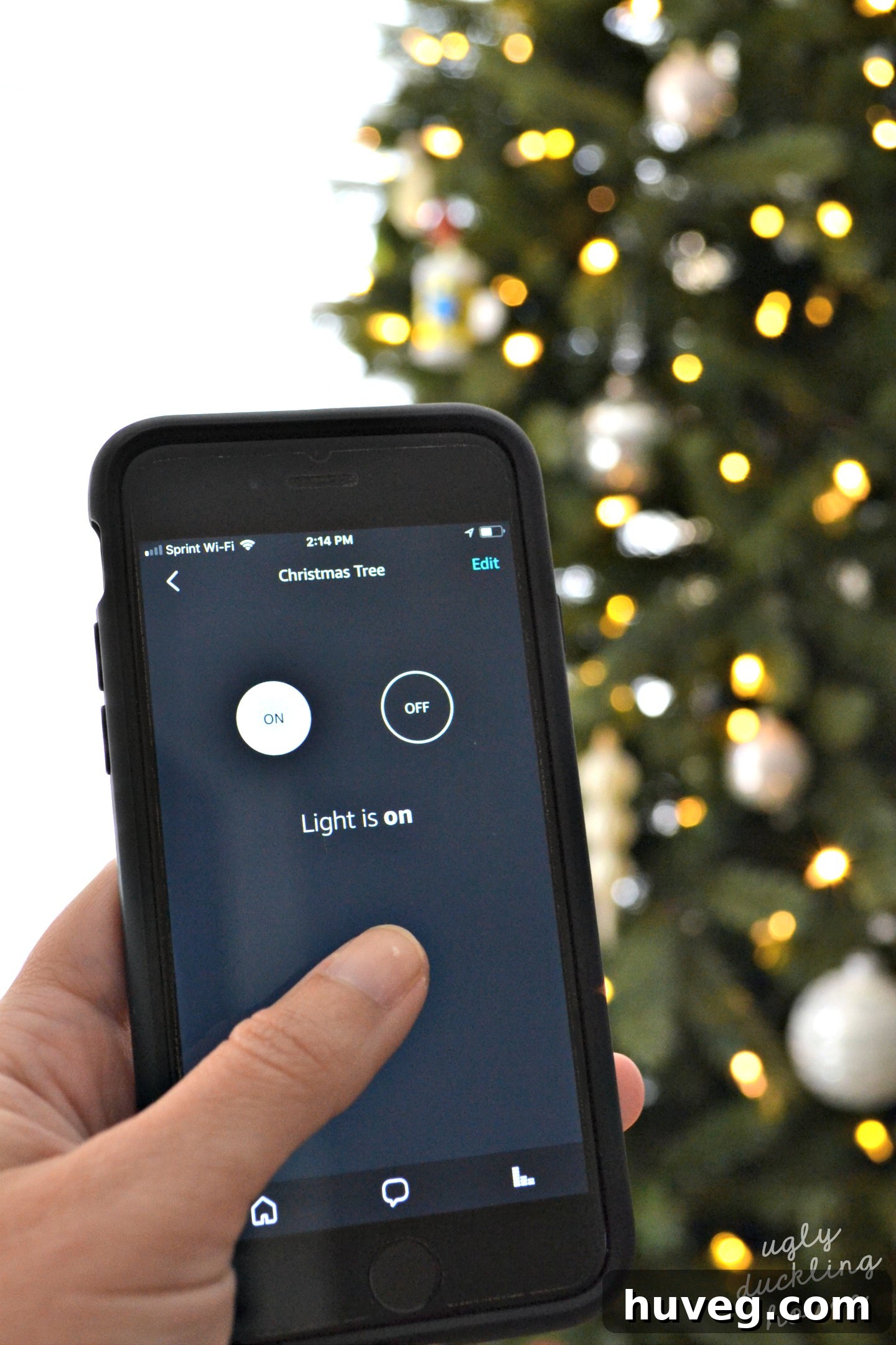 Using Alexa app to control Christmas tree lights through Leviton Decora Smart