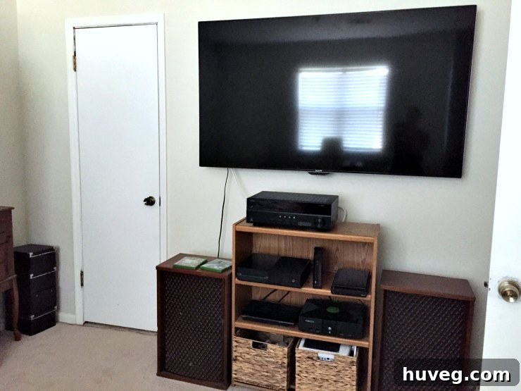 Kyles giant TV - guest room