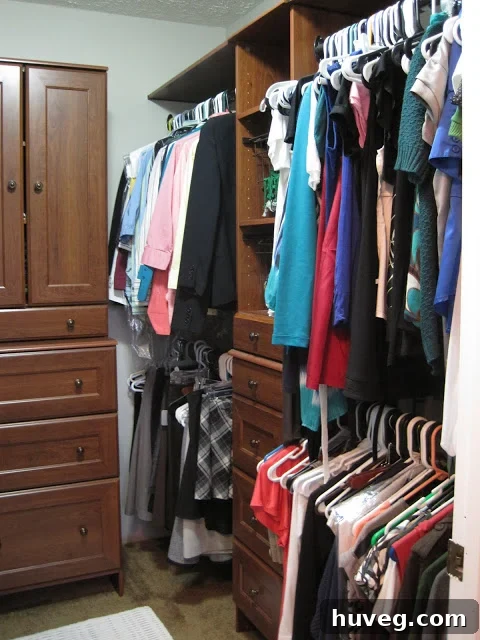 master bedroom closet organization system