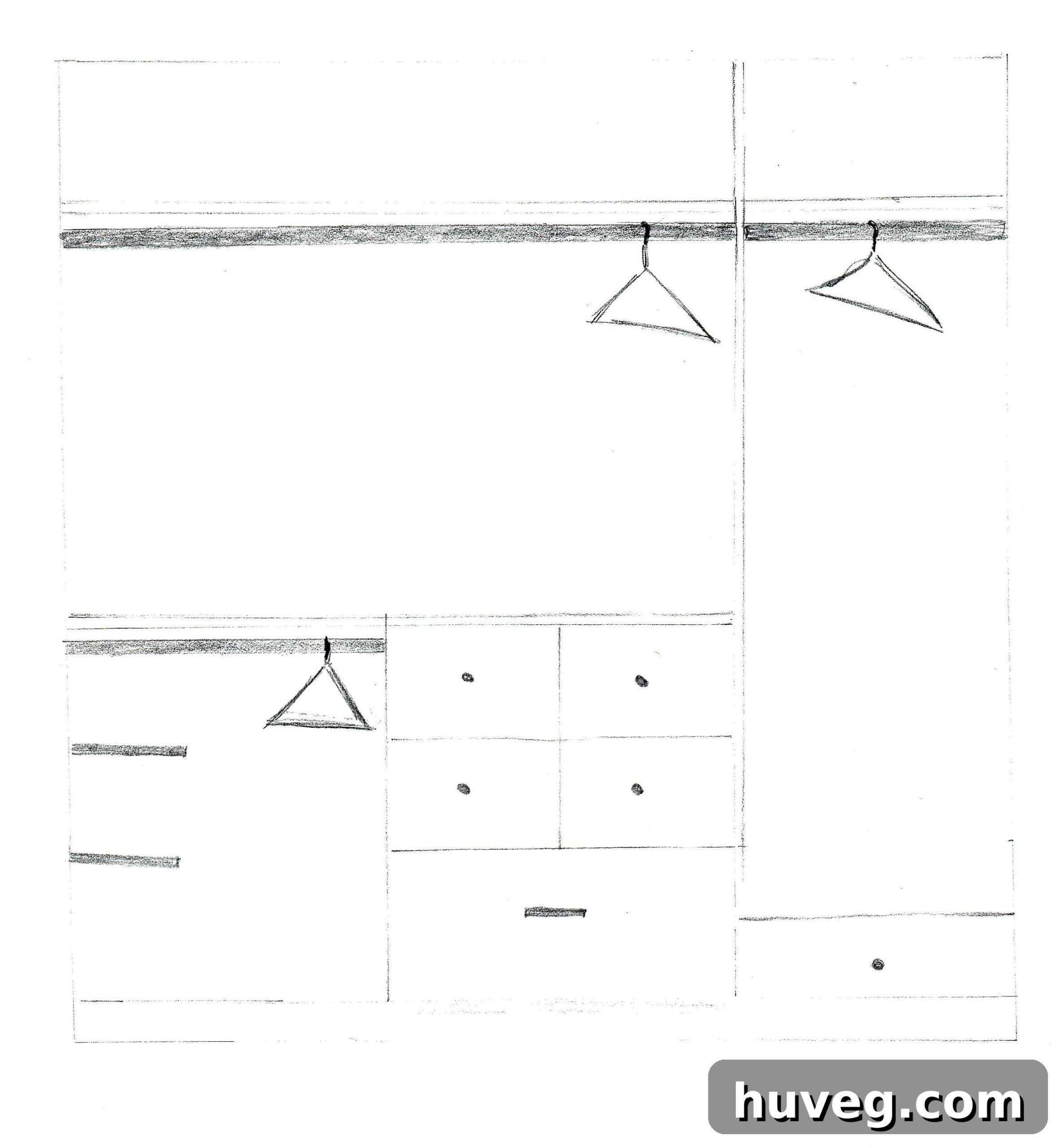 right side - master bedroom closet