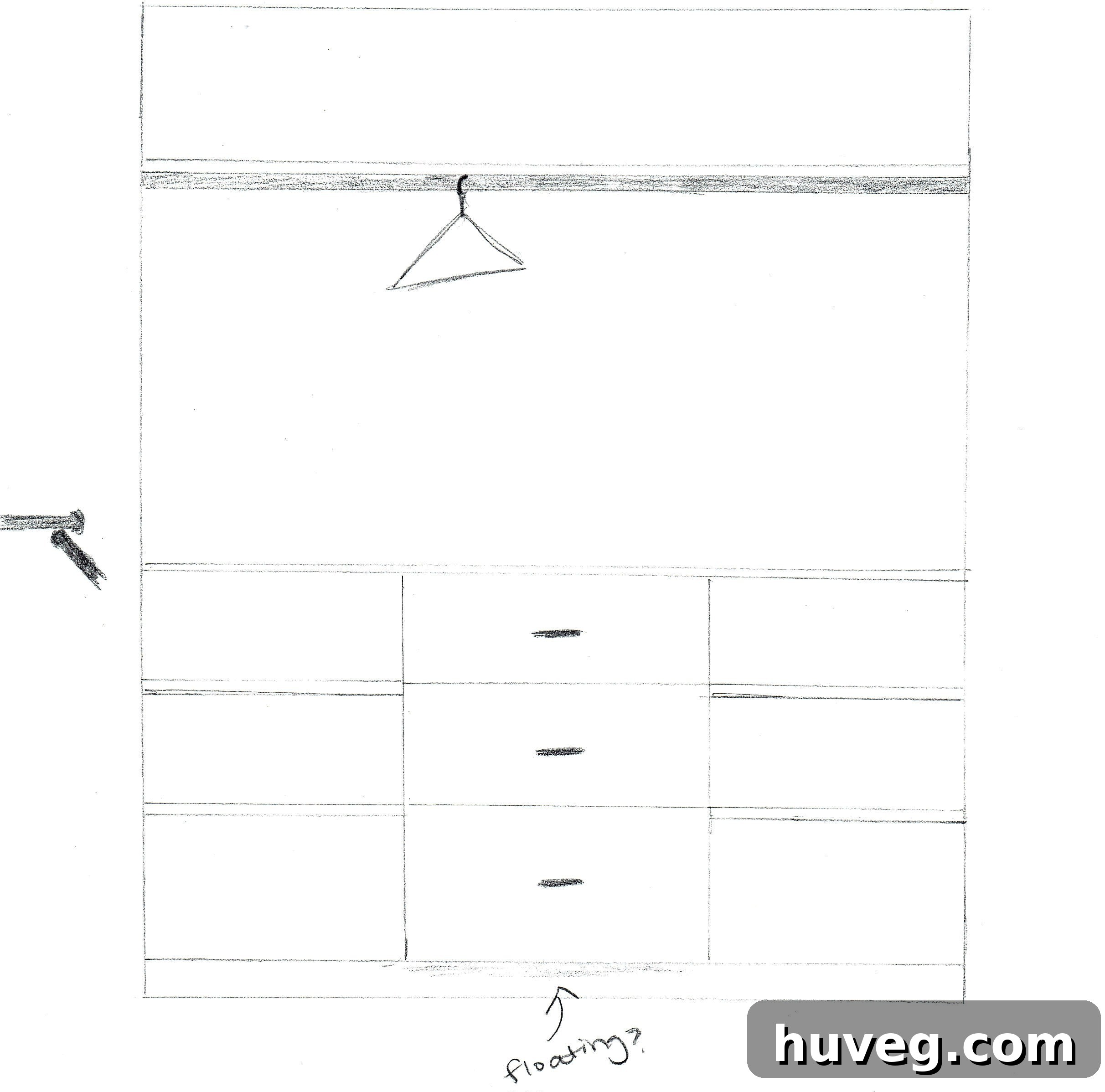 back wall - master bedroom closet