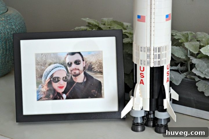 k and my valentines day project - lego saturn v rocket