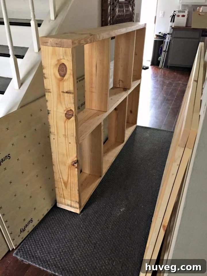 furniture plans filling up the hallway