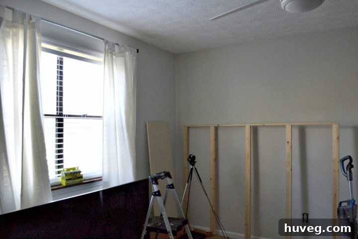 murphy bed frame and curtains