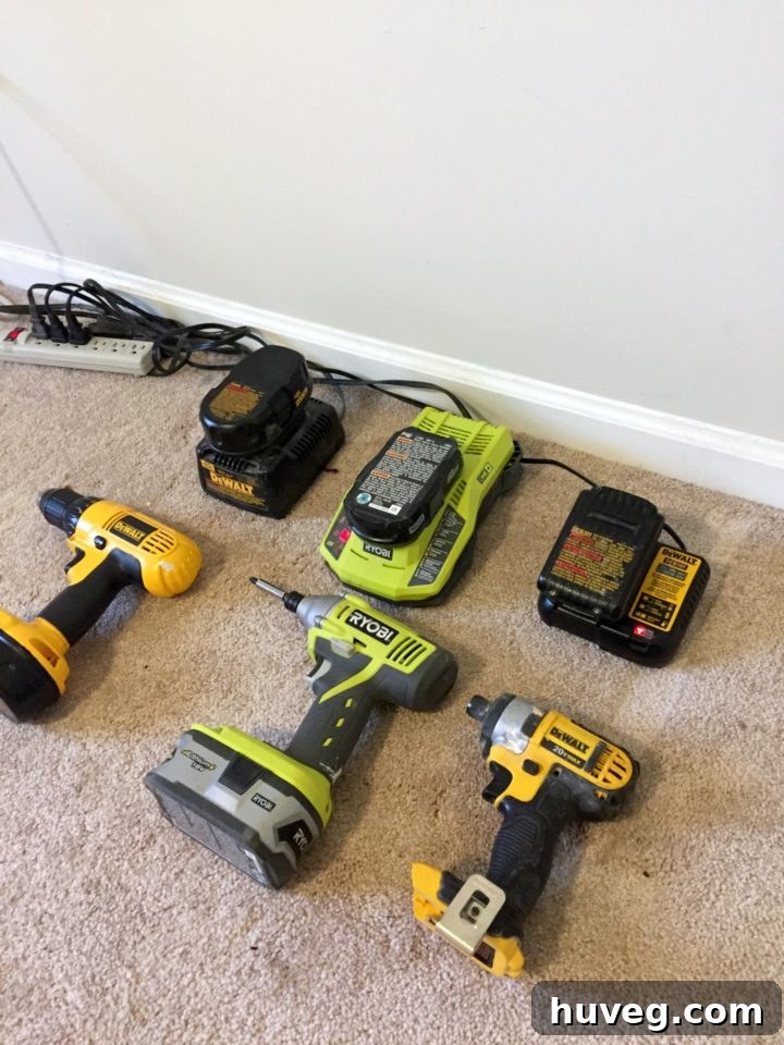 big day at the UDH - tools charging