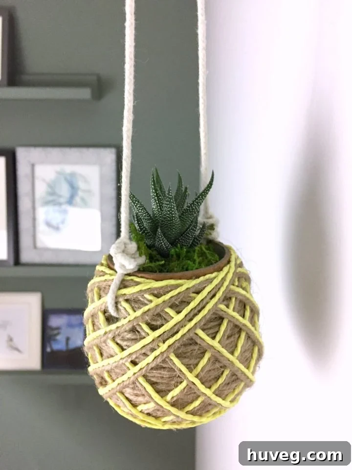 diy hanging planter