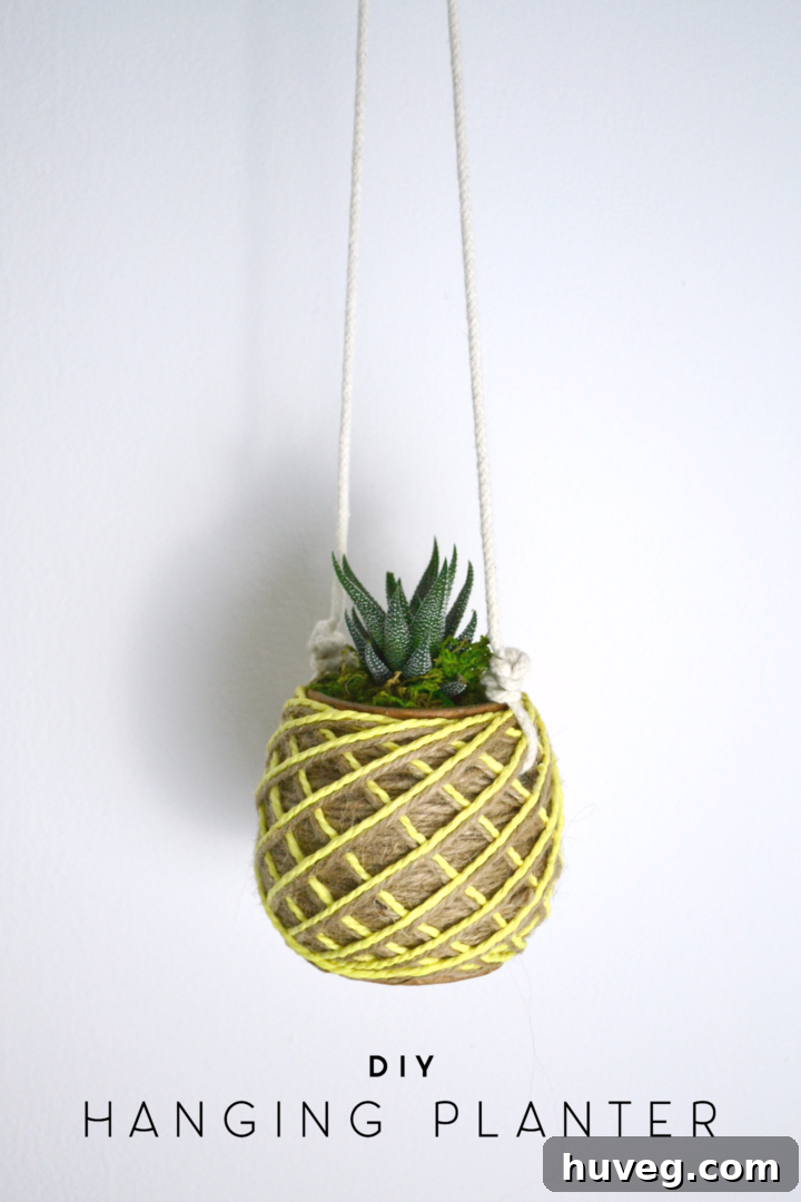 diy hanging planter