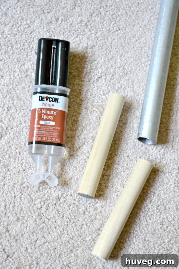 epoxy glue for joining wood and metal