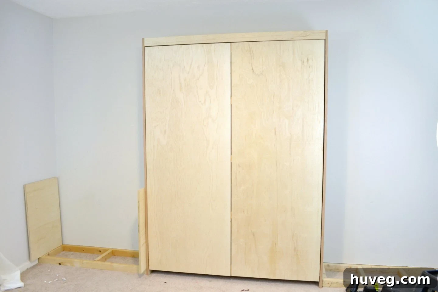 adding built ins to murphy bed wall