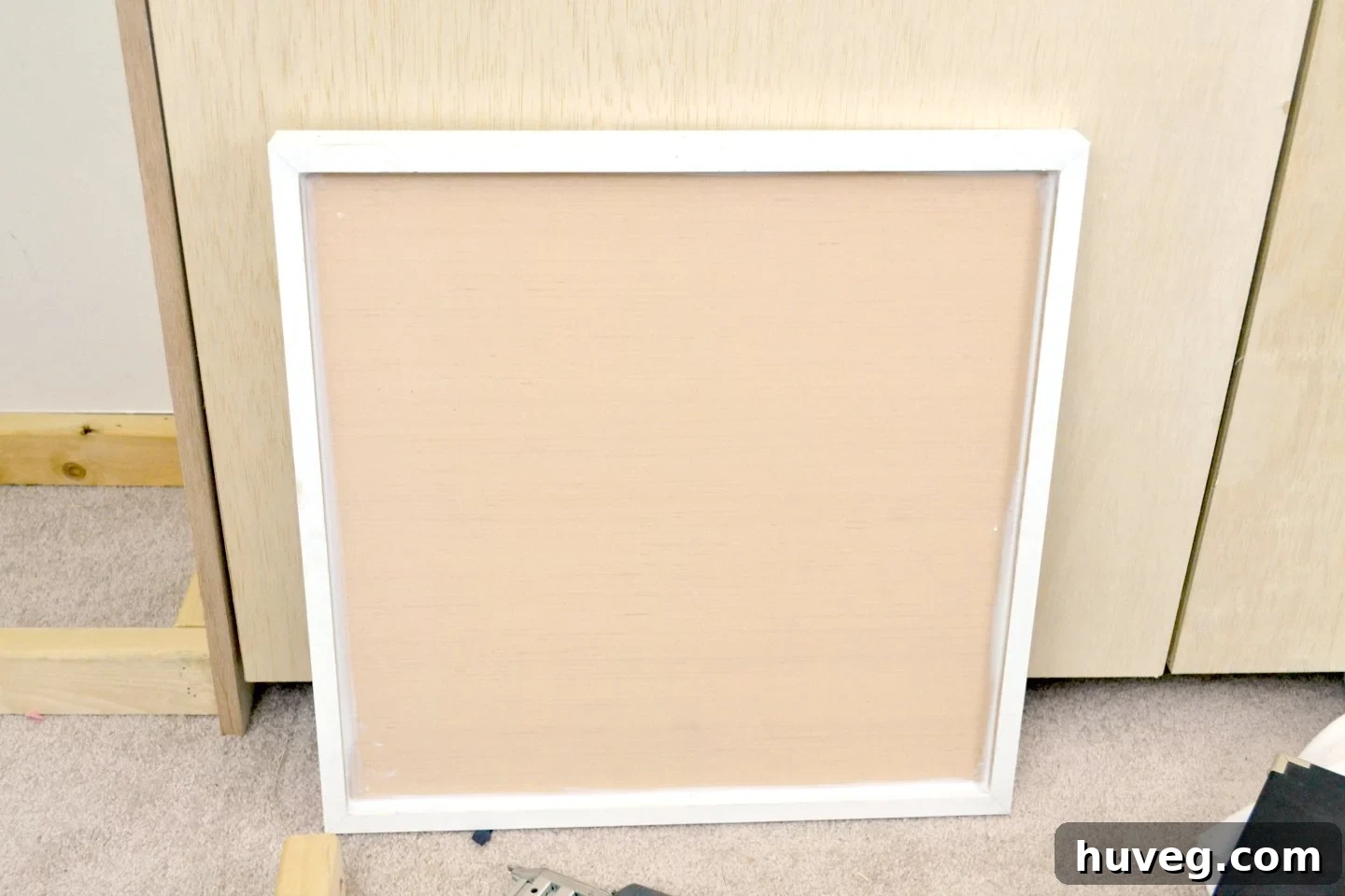 Crafting the decorative MDF frame was effortlessly simple, thanks to precisely mitered corners that ensured a clean, professional finish.