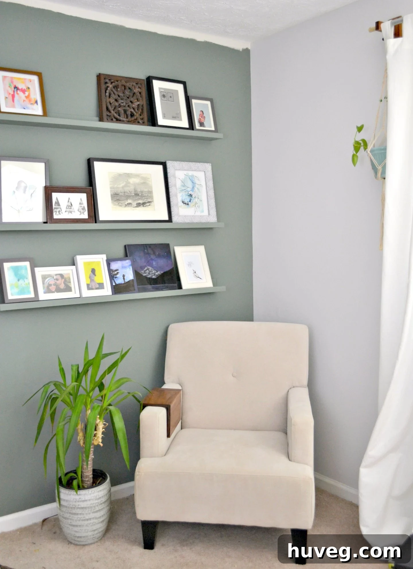 left corner of guest bedroom - progress