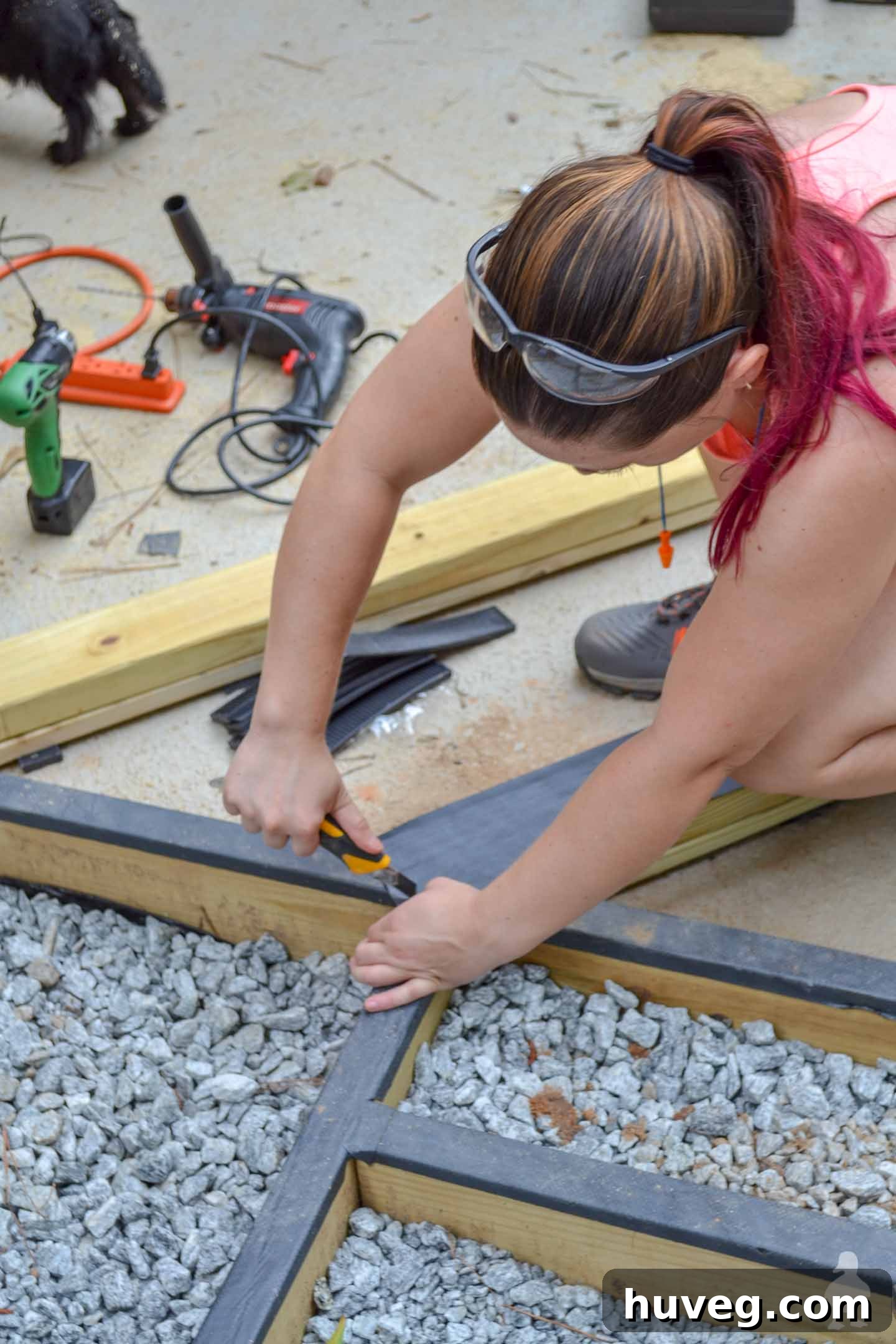 cut flashing to fit