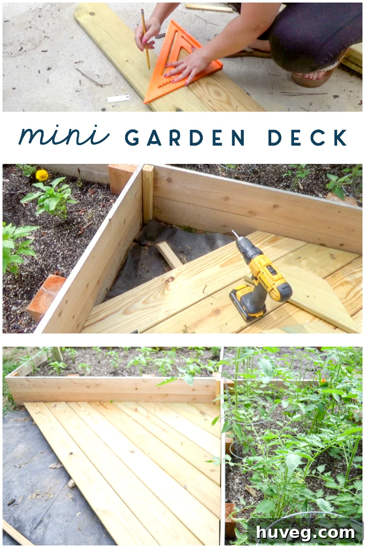 diy mini garden deck