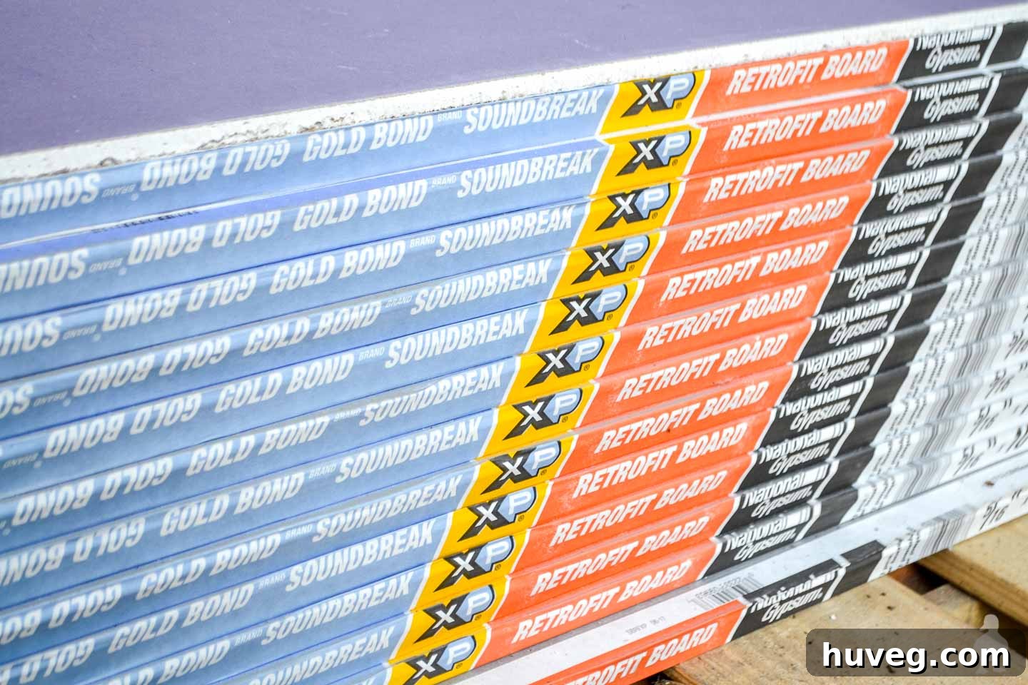 stack of soundbreak retrofit drywall