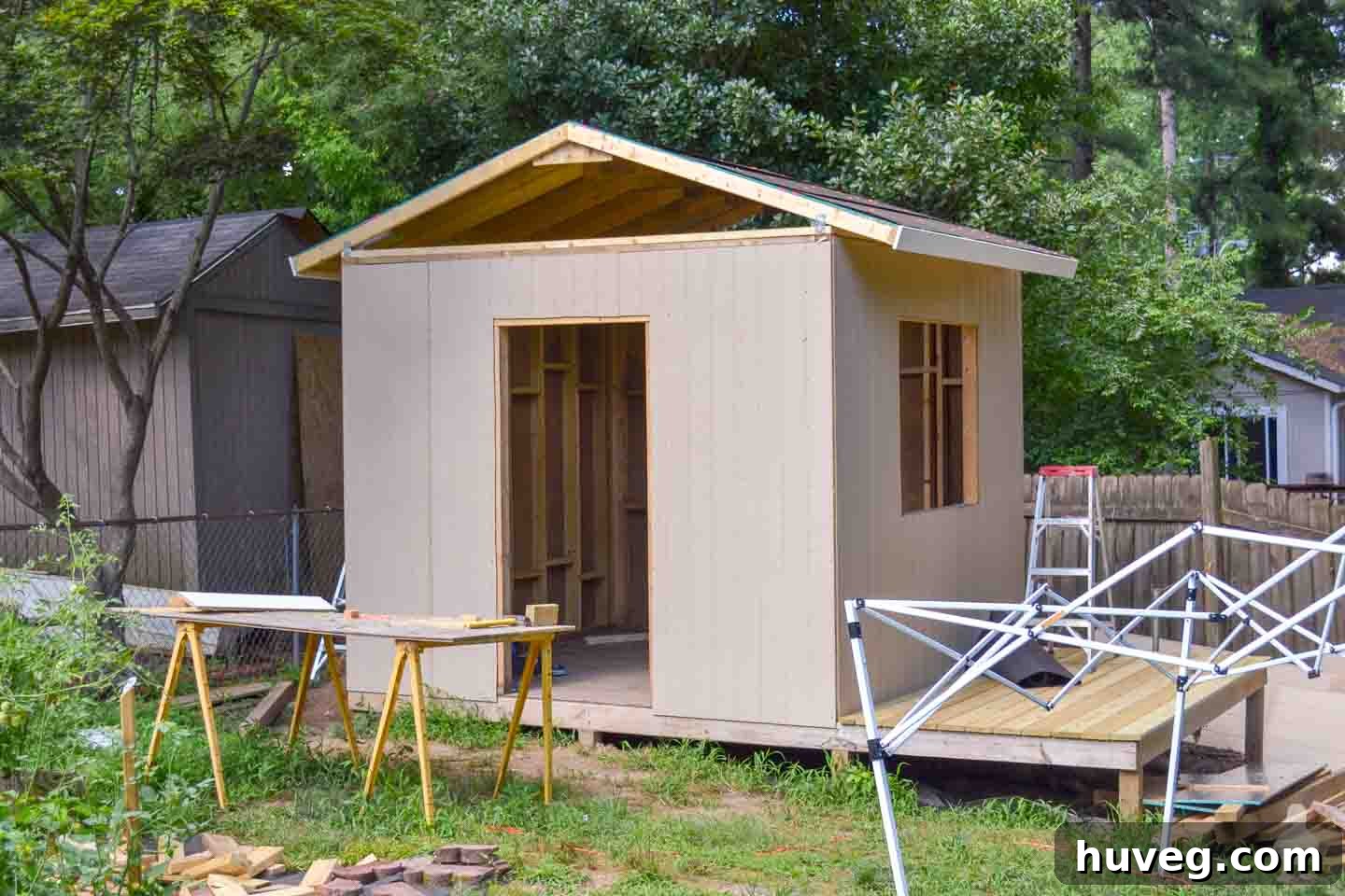pub shed roof is on